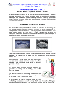 MODELO DE CRÁTERES DE IMPACTO
