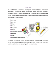 Es el historial que el alumno va construyendo con los trabajos o