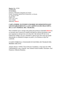 carta poder. no pueden exigirse más requisitos que los establecidos