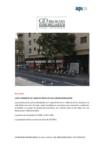 GD BROKERS INMOBILIARIOS, SL Avda. Carles III, 158, 08034