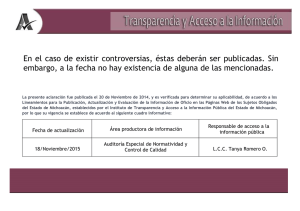 En el caso de existir controversias, éstas deberán ser publicadas