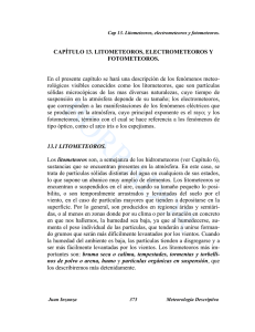 CAPÍTULO 13. LITOMETEOROS, ELECTROMETEOROS Y