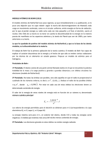 M ATÓMICO DE BOHR al MCUANTICO