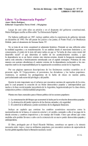Libro: “La Democracia Popular”