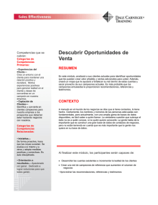 Descubrir Oportunidades de Venta