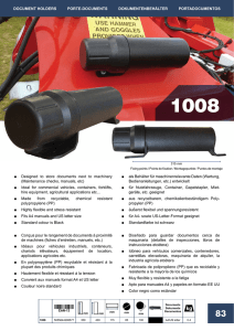 Designed to store documents next to machinery (Maintenance