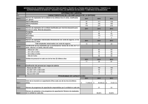 información laboral características de los empleados de la entidad