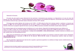 Estimado Sr.Gerente, El motivo de este email es para informarle de