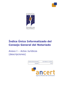 Actos jurídicos - Consejo General del Notariado