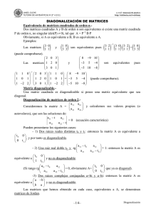 Diagonalización de matrices