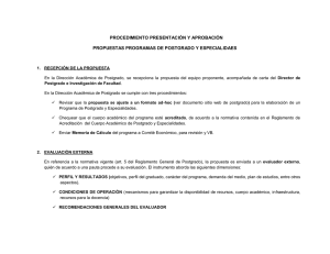procedimiento presentación y aprobación propuestas programas de