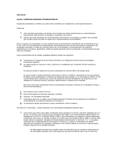 220-44110 Asunto: COMERCIALIZADORAS INTERNACIONALES