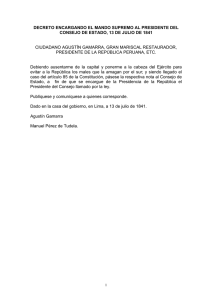 decreto encargando el mando supremo al presidente del consejo