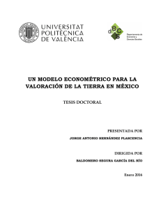 un modelo econométrico para la valoración de la - RiuNet