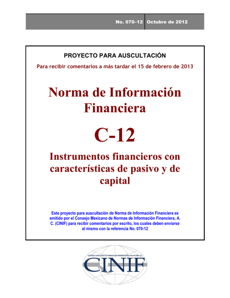 Nif C 11 Capital Contable Consejo Mexicano De Normas De 3924