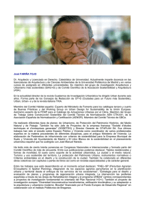 José FARIÑA TOJO Dr. Arquitecto y Licenciado en Derecho