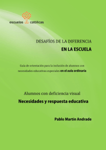 Alumnos con discapacidad visual