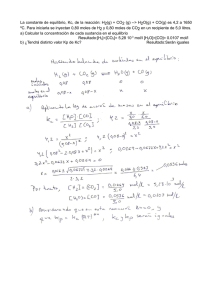 Equilibrio Químico: Problema Resuelto de Kc y Kp