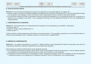 B. SUJETOS EXCEPTUADOS Artículo 3º— Se encuentran