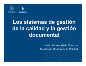 Los sistemas de gestión de la calidad y la gestión documental