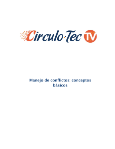 Manejo de conflictos: conceptos básicos