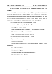 Proyecto Aula de Acogida
