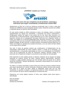 ¡AVESSOC cumplió sus 14 años! Que este nuevo año que