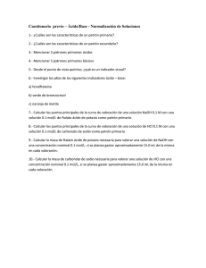 Cuestionario previo – Ácido/Base
