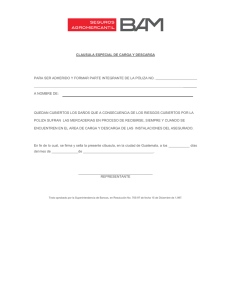 Clausula especial de carga y descarga