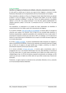 Identificar en imágenes los fenómenos de reflexión, refracción y