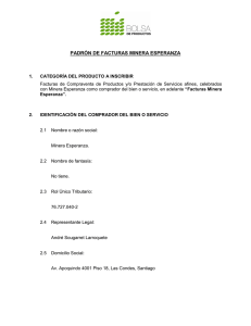 Minera Esperanza - Bolsa de Productos
