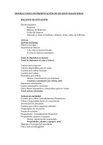 Modelo de Estado Financiero
