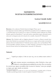 NEFERTITI: NUEVAS INTERPRETACIONES Letícia
