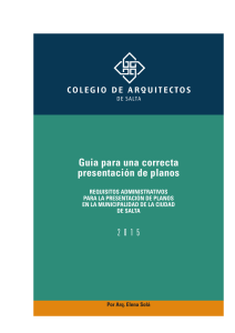 Guía Presentación Planos Salta: Requisitos Administrativos 2015