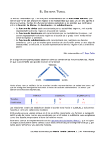 el sistema tonal - Aula virtual de María Tardío