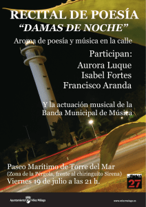 cartel DAMAS DE NOCHE (19 julio)
