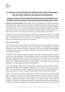 el orzuelo, una infección del párpado que puede prevenirse y