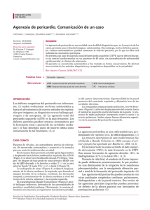 Agenesia de pericardio. Comunicación de un caso