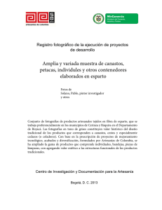 Amplia y variada muestra de canastos, petacas, individules y otros