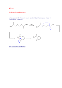 Condensación de DIECKMANN