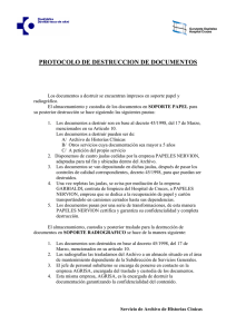 protocolo de destruccion de documentos