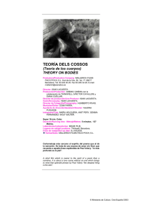 TEORÍA DELS COSSOS