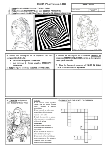 EXAMEN 1° E.V.P. febrero de 2016 1) Pinta el cuadro CUBISTA con