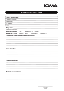 Resumen Historia Clínica: Formulario Médico