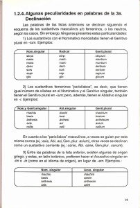 1.2.4. Algunas peculiaridades en palabras de la 3a. Declinación