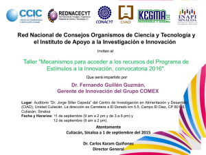 Mecanismos para acceder a los recursos del Programa de