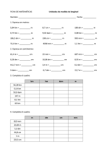 Ficha de Matemáticas: Unidades de Medida de Longitud