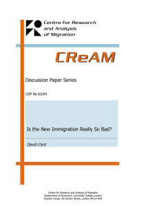 Is the new immigration really so bad?