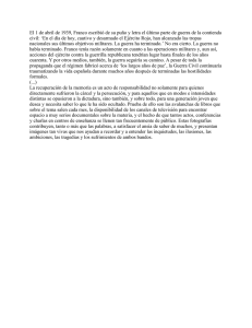 El 1 de abril de 1939, Franco escribió de su puño y letra el último