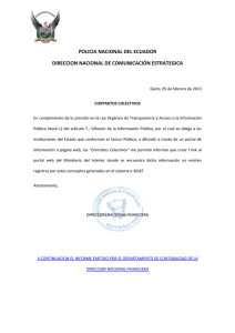 Contratos de credito externos o internos, fuentes de fondos con los